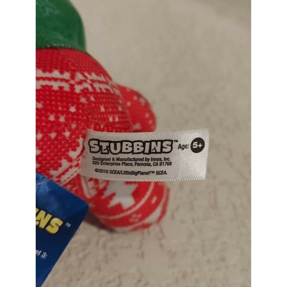 Sony Little Big Planet Stubbins - Holiday Sackboy Plush 6" Red/Green/White/Black - Picture 4 of 4